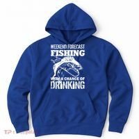 Weekend Forecast Fishing With A Chance Of Drinking Hoodie thumb 0