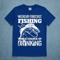 Weekend Forecast Fishing With A Chance Of Drinking T-Shirt thumb 5