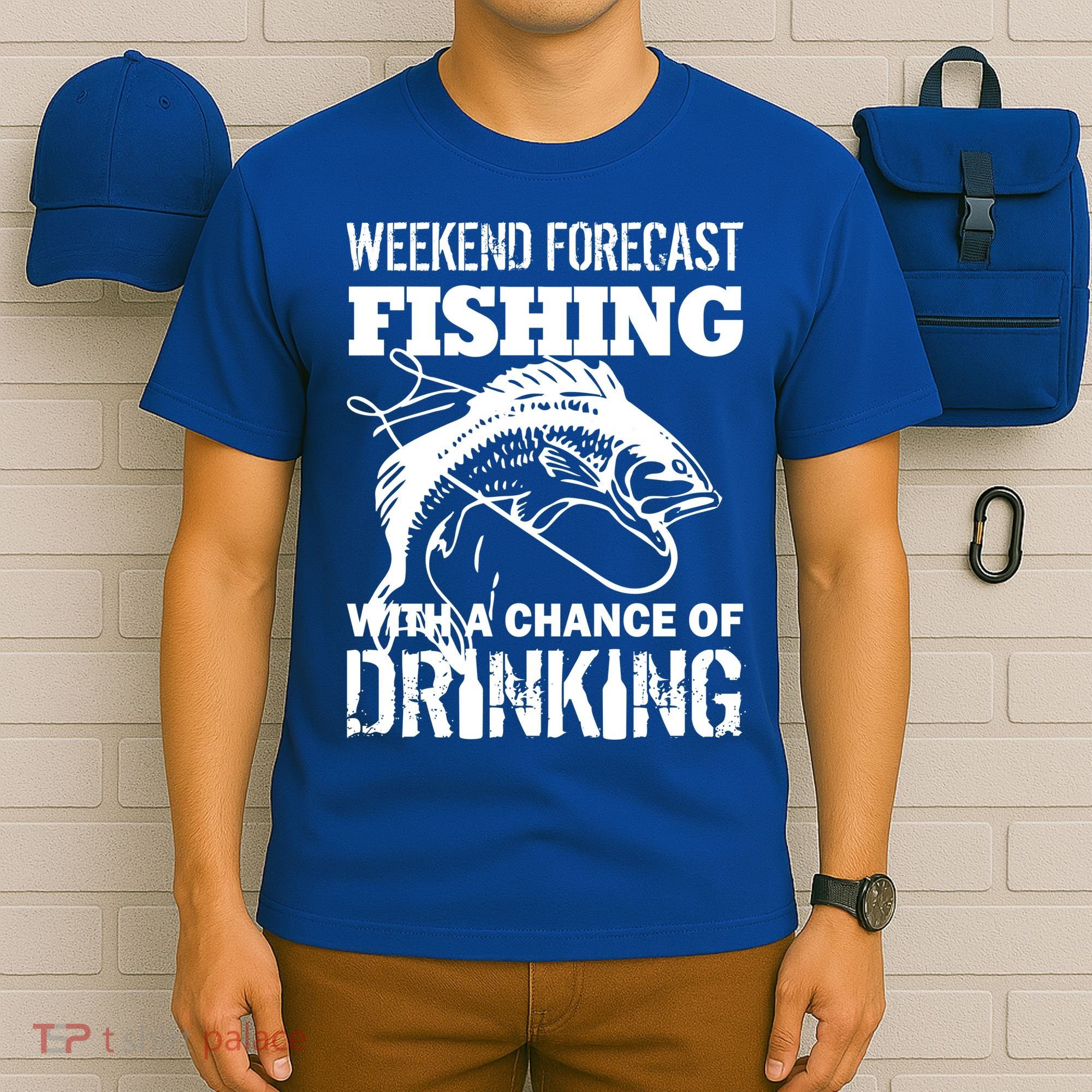 Weekend Forecast Fishing With A Chance Of Drinking T-Shirt