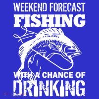 Weekend Forecast Fishing With A Chance Of Drinking Coaster thumb 2
