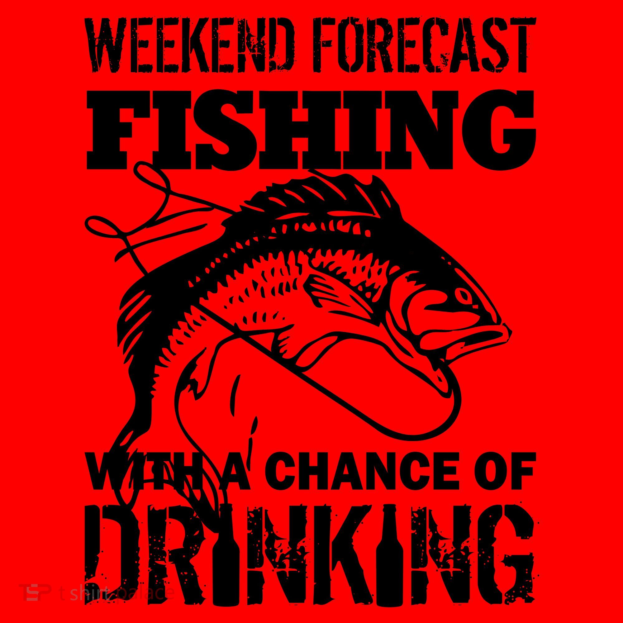 Weekend Forecast Fishing With A Chance Of Drinking Santa Hat