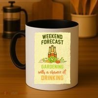 Weekend Forecast Gardening With A Chance Of Drinking Coffee Mug thumb 4