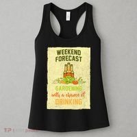 Weekend Forecast Gardening With A Chance Of Drinking Women's Tank Top thumb 3
