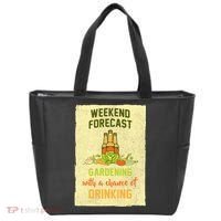 Weekend Forecast Gardening With A Chance Of Drinking Tote Bag thumb 0