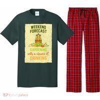 Weekend Forecast Gardening With A Chance Of Drinking Pajama Set thumb 0
