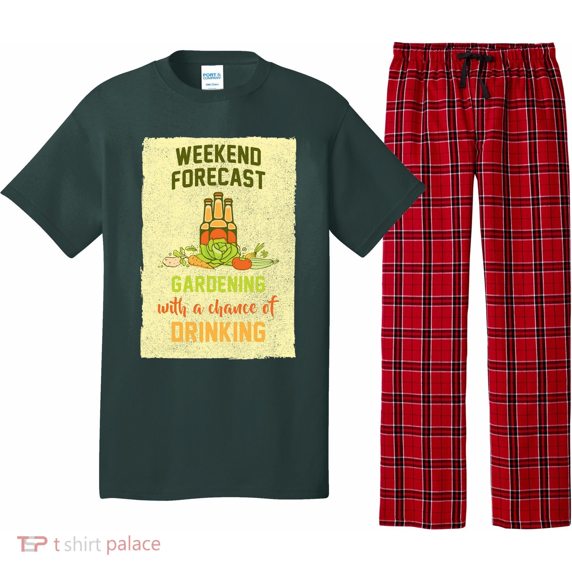 Weekend Forecast Gardening With A Chance Of Drinking Pajama Set
