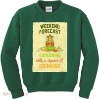 Weekend Forecast Gardening With A Chance Of Drinking Kids Sweatshirt thumb 0