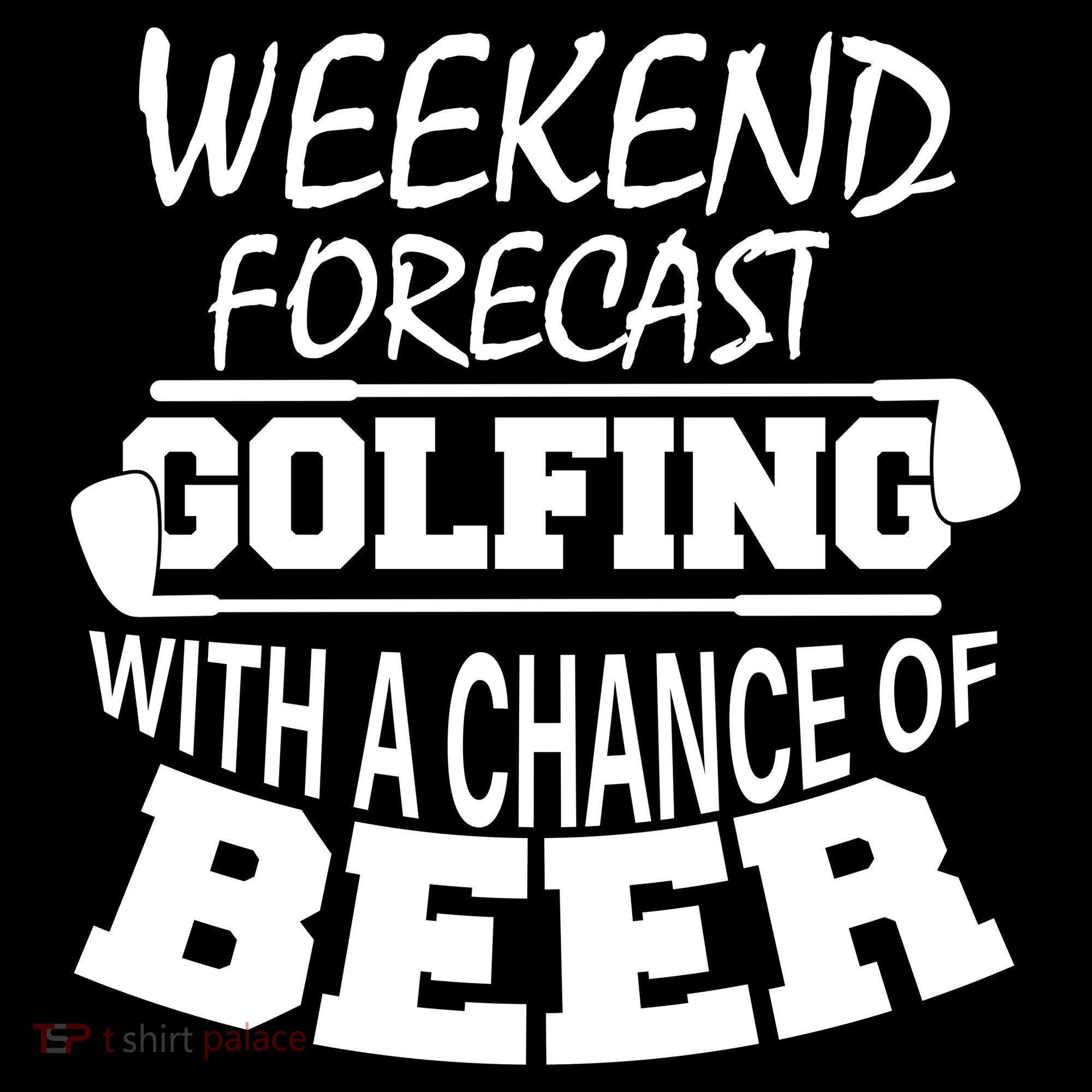 Weekend Forecast Golfing With A Side Of Beer Women's Tank Top