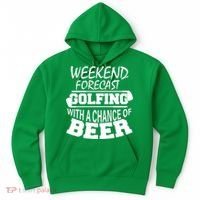 Weekend Forecast Golfing With A Side Of Beer Hoodie thumb 0