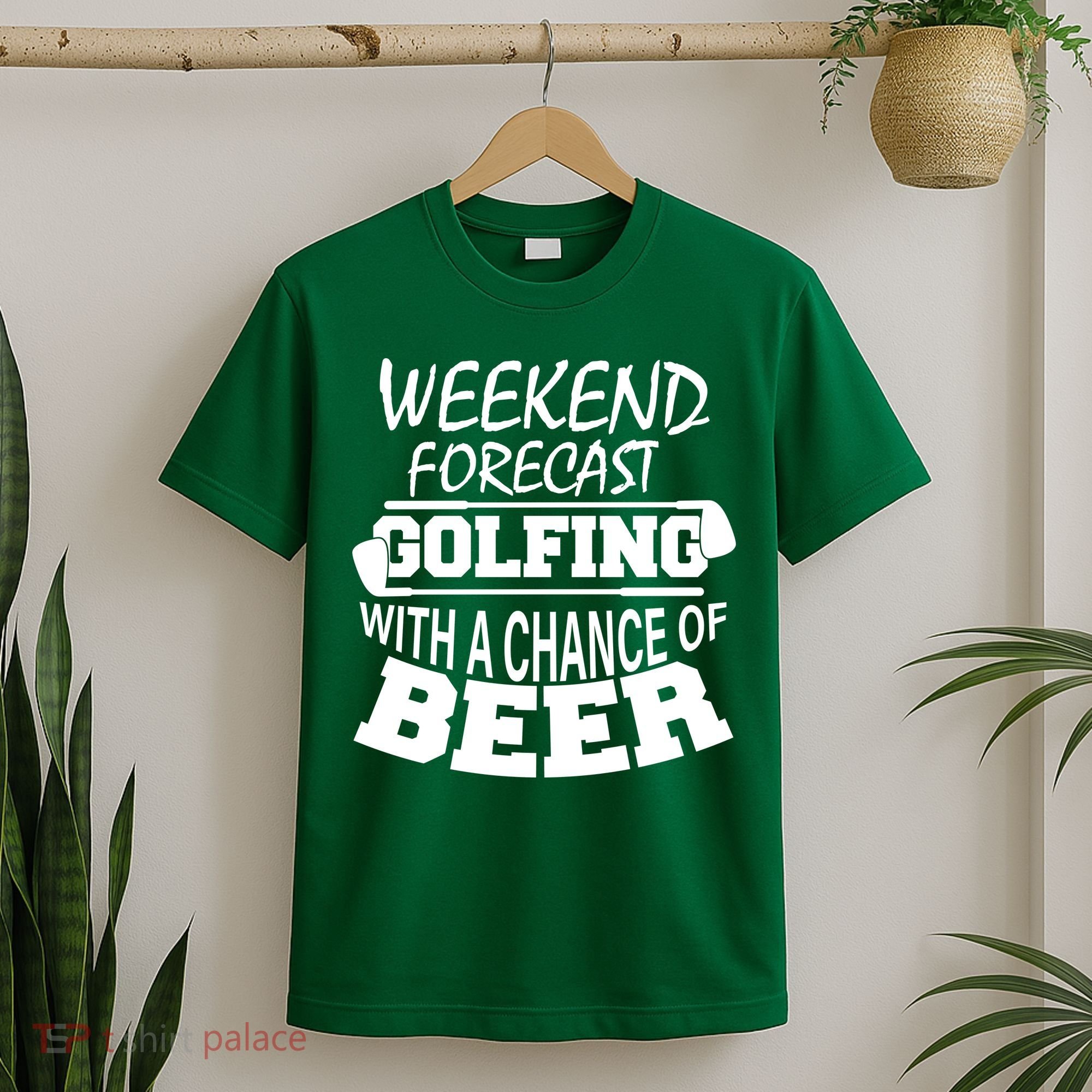 Weekend Forecast Golfing With A Side Of Beer T-Shirt