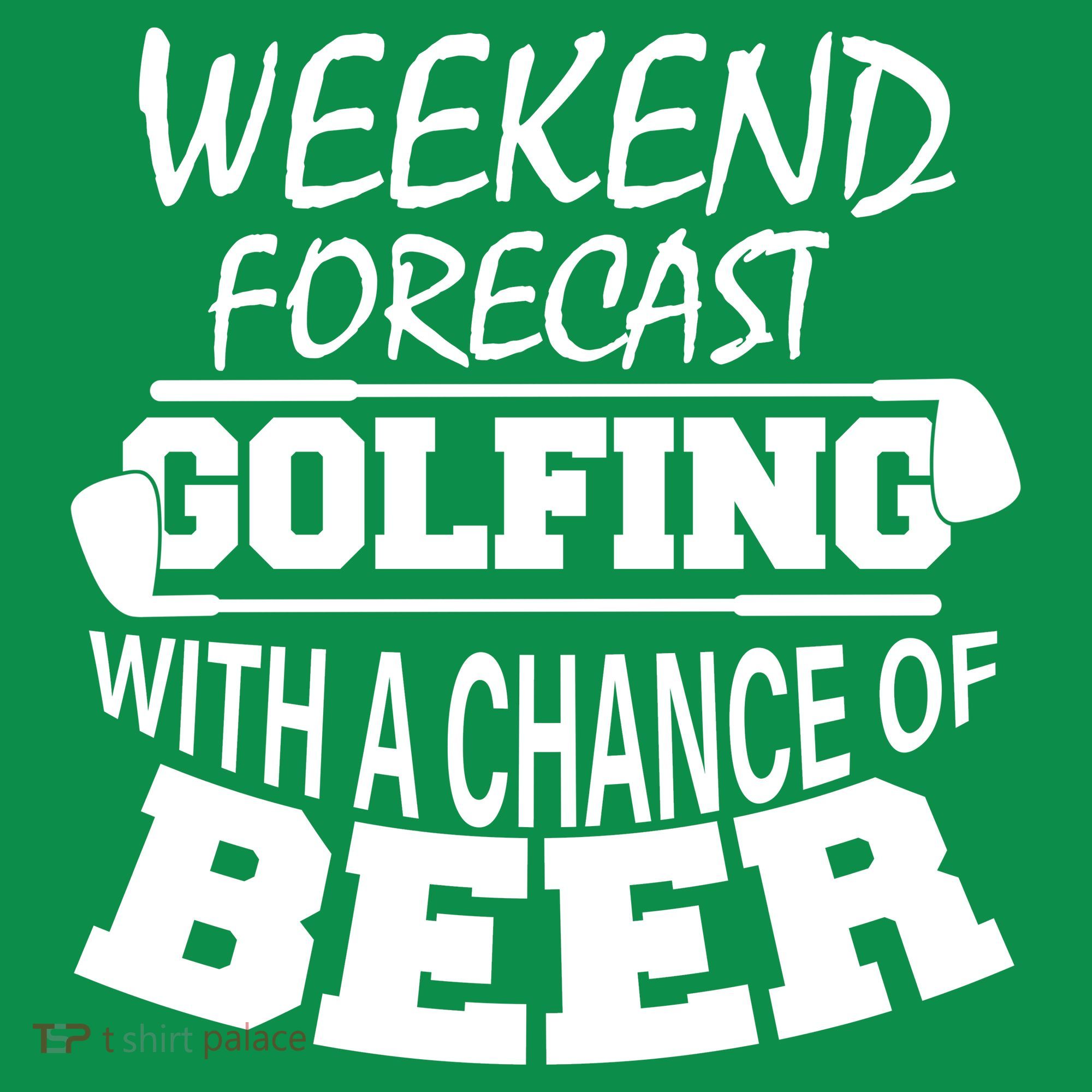 Weekend Forecast Golfing With A Side Of Beer Ornament