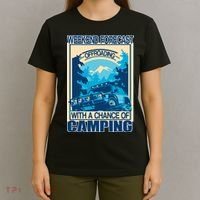 Weekend Forecast Offroading Chance Of Camping T-Shirt thumb 4