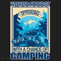 Weekend Forecast Offroading Chance Of Camping Beanie thumb 2