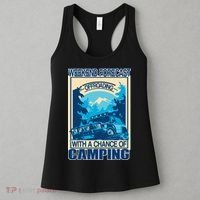 Weekend Forecast Offroading Chance Of Camping Women's Tank Top thumb 3