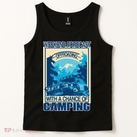 Weekend Forecast Offroading Chance Of Camping Tank Top thumb 2