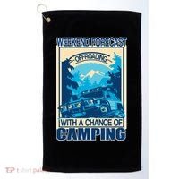 Weekend Forecast Offroading Chance Of Camping Golf Towel thumb 0