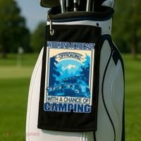 Weekend Forecast Offroading Chance Of Camping Golf Towel thumb 2