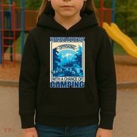 Weekend Forecast Offroading Chance Of Camping Kids Hoodie thumb 3