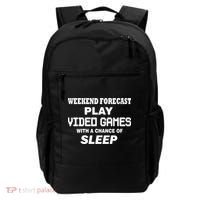 Weekend Forecast Play Video Games Backpack thumb 0