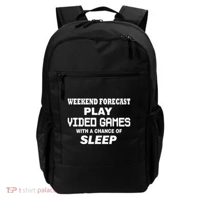 Weekend Forecast Play Video Games Backpack