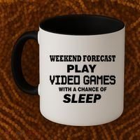 Weekend Forecast Play Video Games Coffee Mug thumb 2