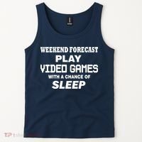 Weekend Forecast Play Video Games Tank Top thumb 2