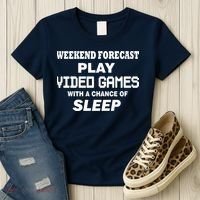 Weekend Forecast Play Video Games Women's T-Shirt thumb 3