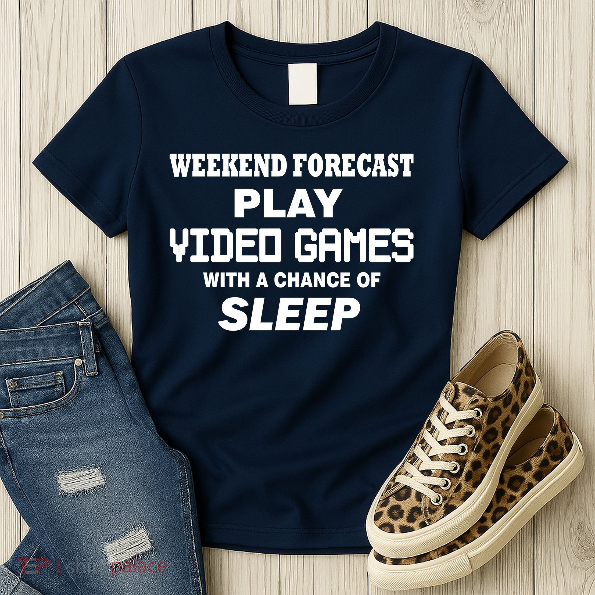 Weekend Forecast Play Video Games Women's T-Shirt