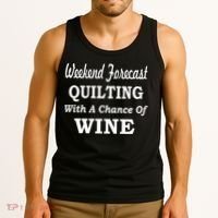 Weekend Forecast Quilting And Wine Tank Top thumb 3