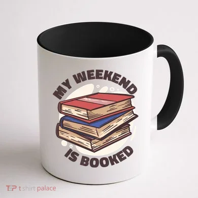 Weekend Is Booked Coffee Mug back