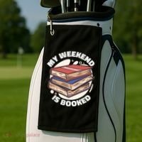 Weekend Is Booked Golf Towel thumb 2