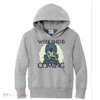 Weekend Is Coming Kids Hoodie thumb 0