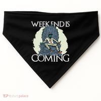 Weekend Is Coming USA-Made Doggie Bandana thumb 0