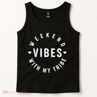 Weekend Vibes With My Tribe Tank Top thumb 2