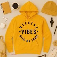Weekend Vibes With My Tribe Hoodie thumb 3