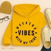Weekend Vibes With My Tribe Hoodie thumb 4