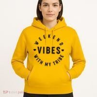 Weekend Vibes With My Tribe Hoodie thumb 5
