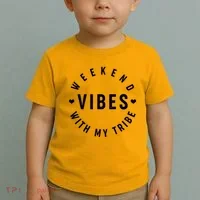 Weekend Vibes With My Tribe Toddler T-Shirt thumb 2
