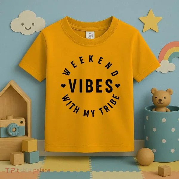 Weekend Vibes With My Tribe Toddler T-Shirt
