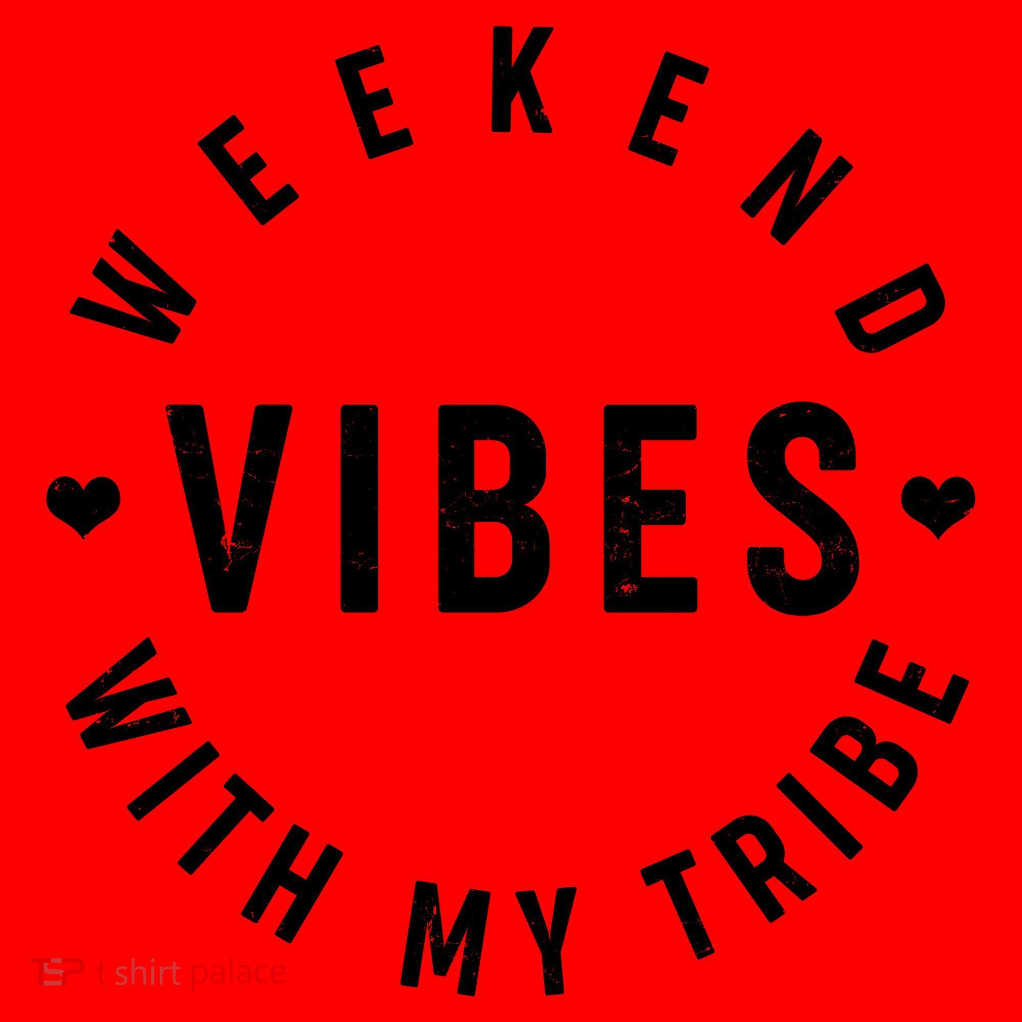 Weekend Vibes With My Tribe Santa Hat
