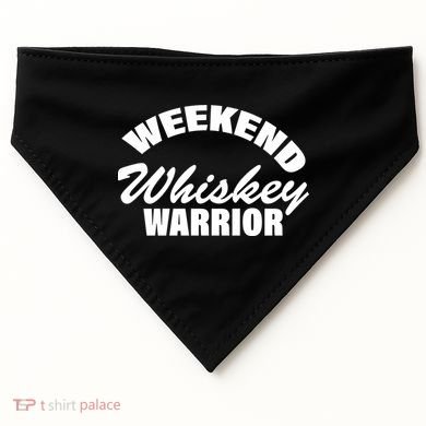 Weekend Whiskey Warrior USA-Made Doggie Bandana