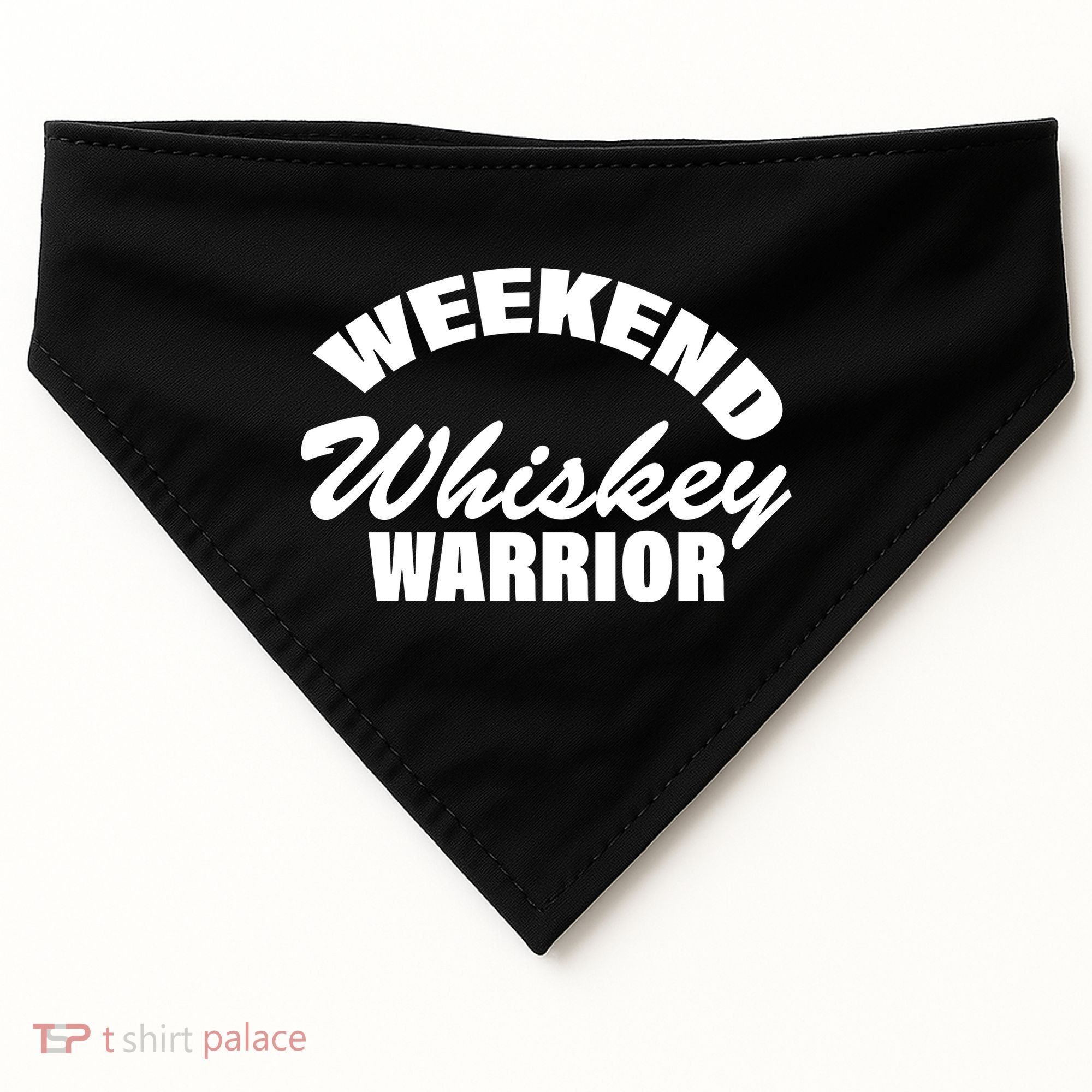 Weekend Whiskey Warrior USA-Made Doggie Bandana