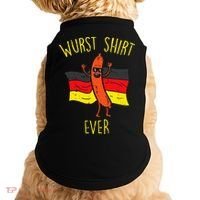 Wurst Ever Funny Sausage Oktoberfest Doggie Tank thumb 0