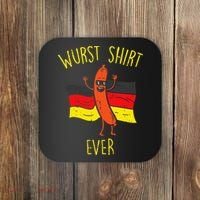 Wurst Ever Funny Sausage Oktoberfest Coaster thumb 0