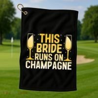 Wedding Engagement Gift Golf Towel thumb 1