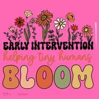 Wildflower Early Intervention Helping Tiny Human Bloom Stripe Pom Pom Beanie thumb 2
