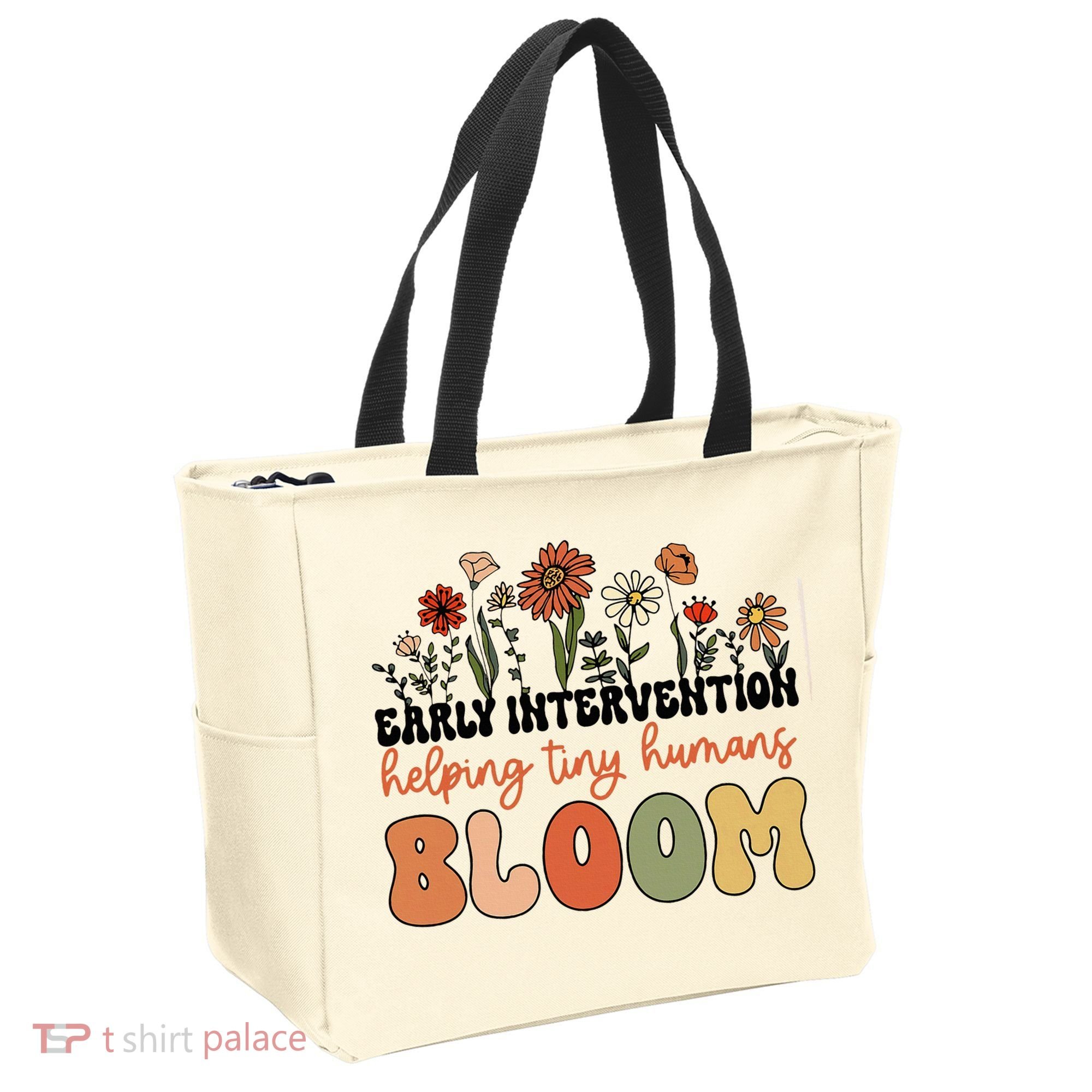 Wildflower Early Intervention Helping Tiny Human Bloom Tote Bag