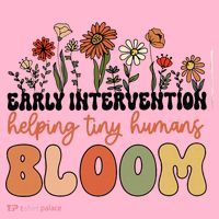 Wildflower Early Intervention Helping Tiny Human Bloom Coaster thumb 2