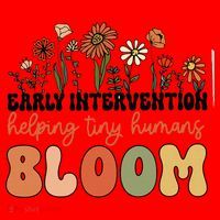 Wildflower Early Intervention Helping Tiny Human Bloom Santa Hat thumb 1