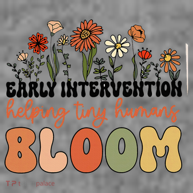 Wildflower Early Intervention Helping Tiny Human Bloom Hooded Wearable Blanket